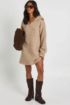 Petite Borg - Robe mini oversize avec détail de col