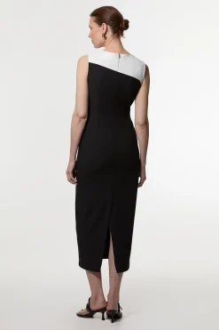 KarenMillen Petite Clean Robe Midi Crayon à Blocs de Couleur<Femme Tailleurs|Toutes Les Robes