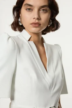 KarenMillen Petite combinaison structurée en crêpe avec ceinture intemporelle<Femme Tailleurs|Combinaisons Et Combishorts
