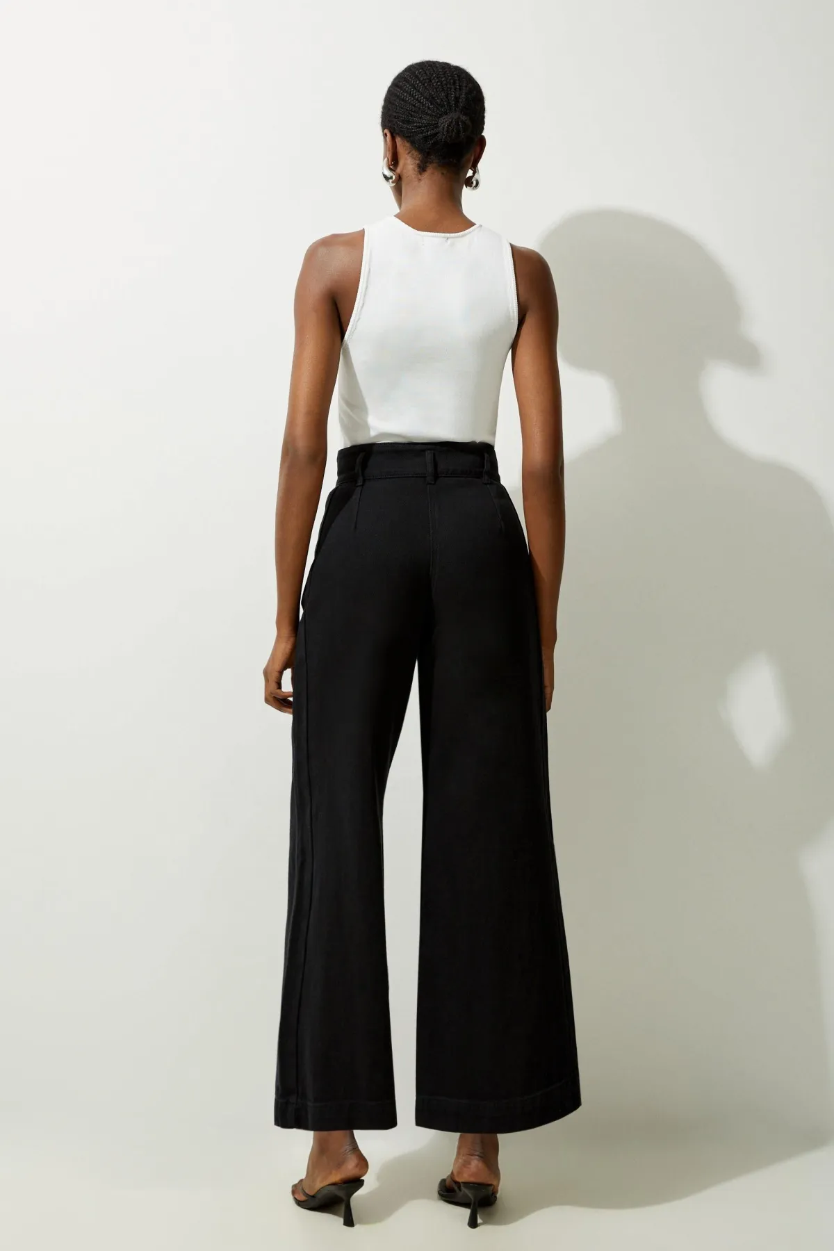 KarenMillen Petite Denim Wide Leg Trousers<Femme Denim|Jeans