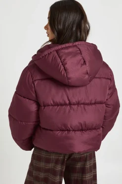 Petite doudoune matelassée à capuche