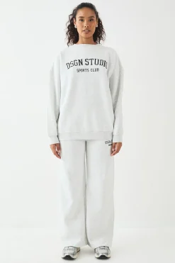 DSGN Studio Petite Jogging Jambe Droite avec Appliqués<Femme Pantalons|Dsgn Studio