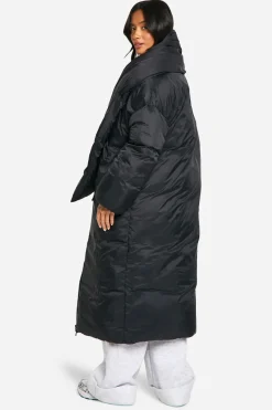 Petite 2 en 1 Veste doudoune longue avec écharpe