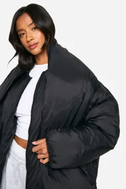 Petite 2 en 1 Veste doudoune longue avec écharpe