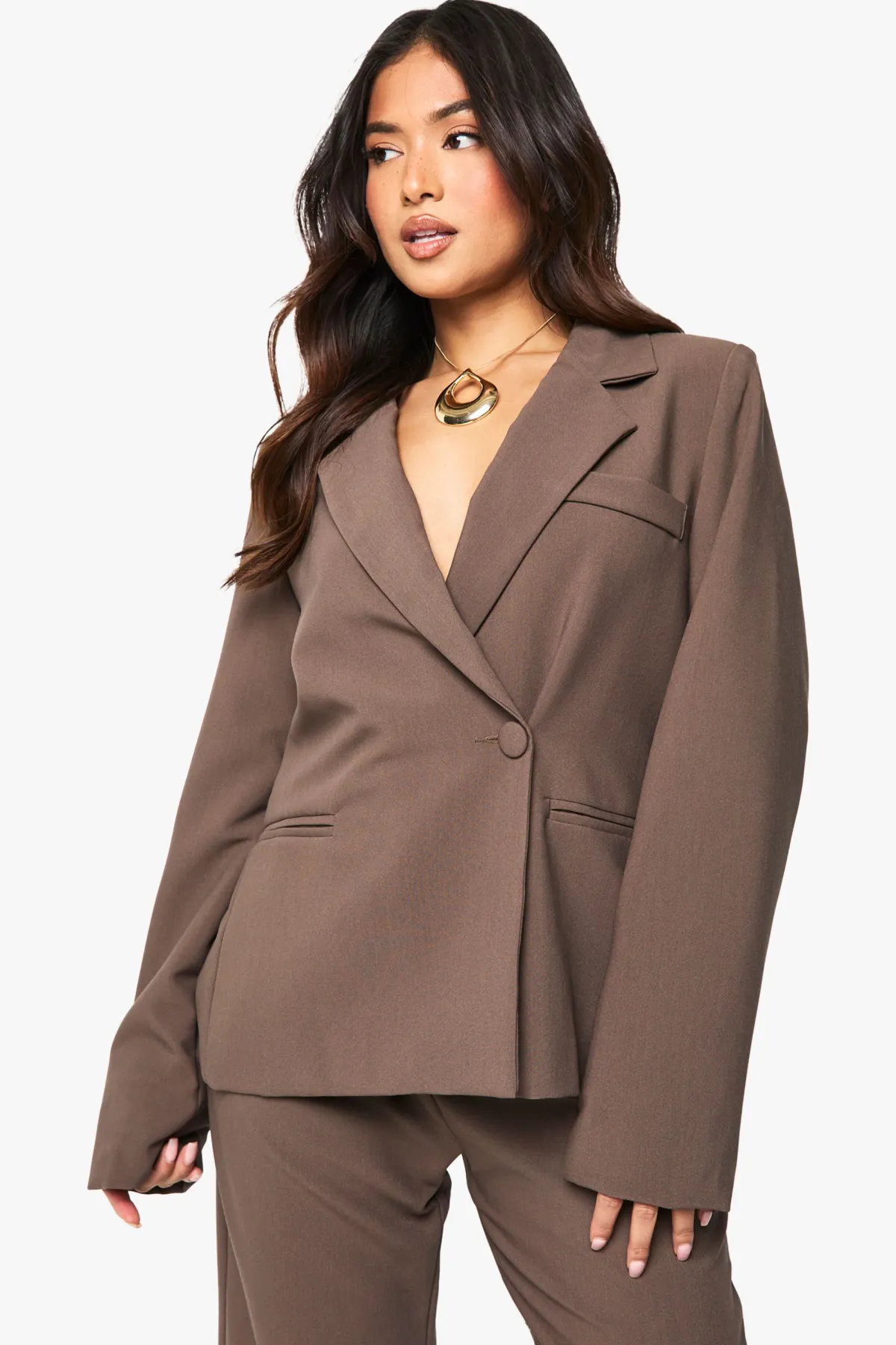 boohoo Petite Essential Oversized Blazer<Femme Tailleurs|Tops