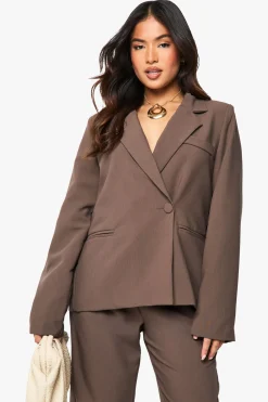 boohoo Petite Essential Oversized Blazer<Femme Tailleurs|Tops