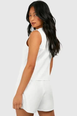 boohoo Petite Gilet Ajusté<Femme Tailleurs|Tops