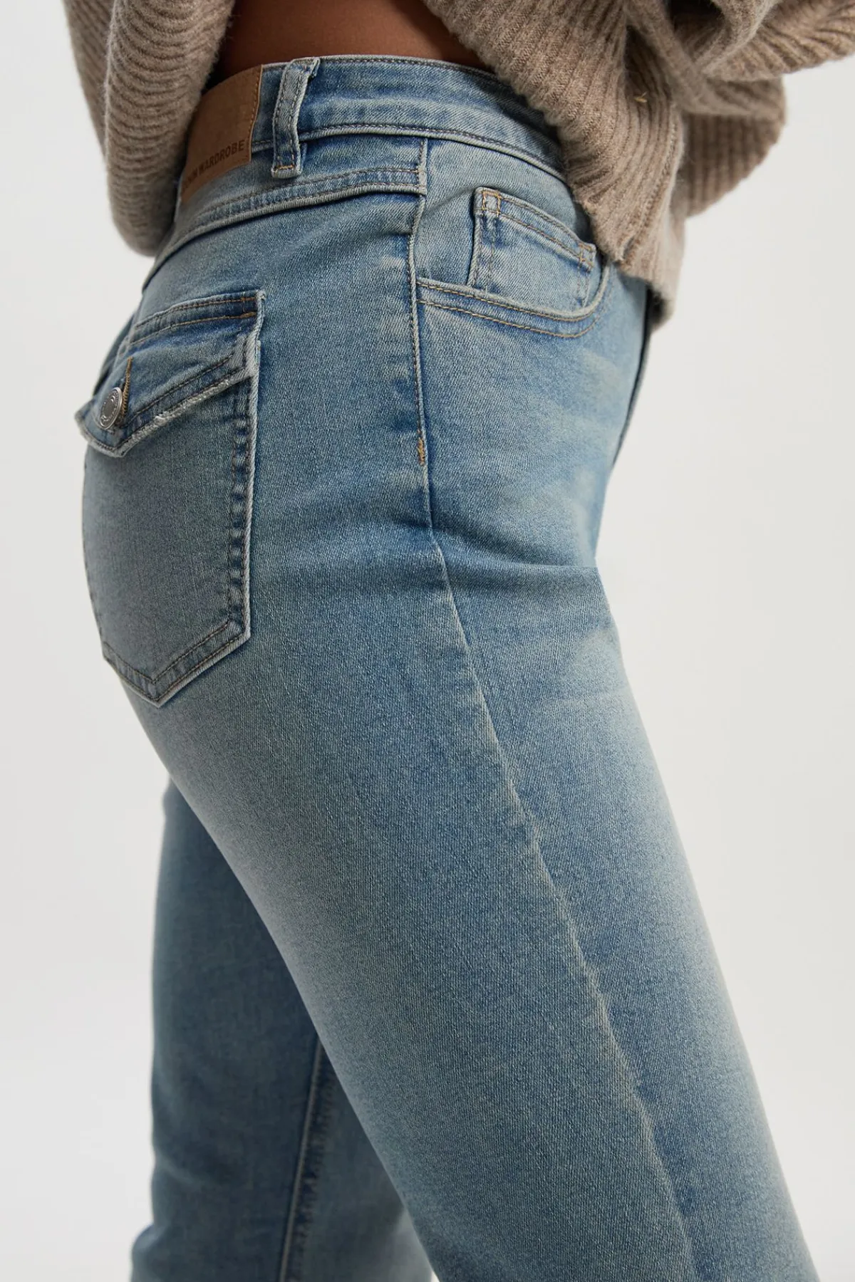 boohoo Petite Jean Bootcut Y2K à taille mi-haute<Femme Denim|Jeans