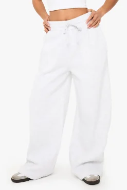 Petite Jogger à jambes droites avec détails en pintuck pour petites tailles