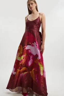 Petite Lily Macrae - Robe de Bal Tissée à Bretelles Texturée