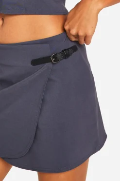 boohoo Petite Mini-Jupe Ceinturée<Femme Ensembles
