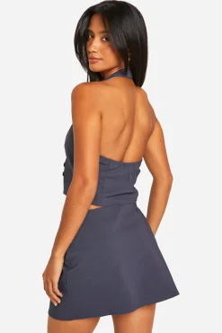 boohoo Petite Mini-Jupe Ceinturée<Femme Ensembles