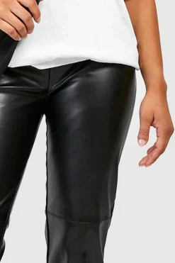 Petite Pantalon Skinny en synthétique avec Surpiqûres
