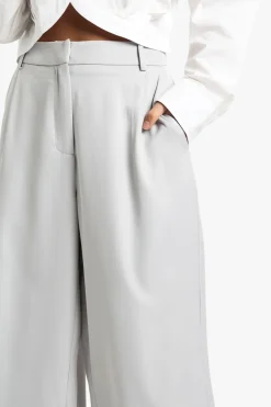 boohoo Petite Pantalon sur mesure à jambes larges<Femme Pantalons|Tailleurs