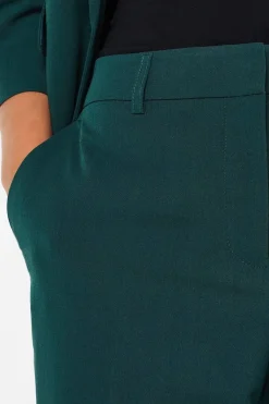 Petite Pantalon Uni Longueur Cheville