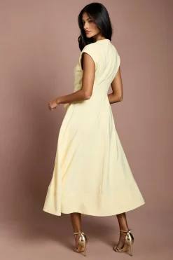 Coast Petite Robe Crêpe Ceinturée<Femme Robes|Robes Mi-Longues