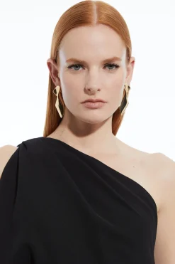 KarenMillen Petite robe maxi asymétrique sur mesure à épaule dénudée<Femme Tailleurs|Robes