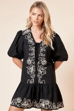 Dorothy Perkins Petite Robe Mini Cornelli en Popeline<Femme Robes|Toutes Les Robes