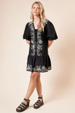 Dorothy Perkins Petite Robe Mini Cornelli en Popeline<Femme Robes|Toutes Les Robes