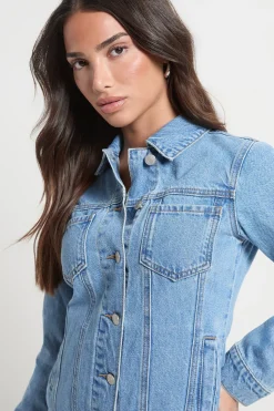Petite robe mini Western en denim