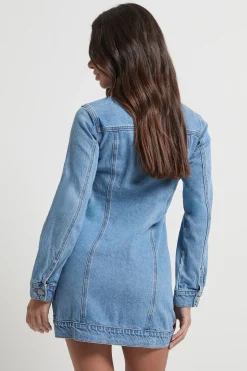 Petite robe mini Western en denim