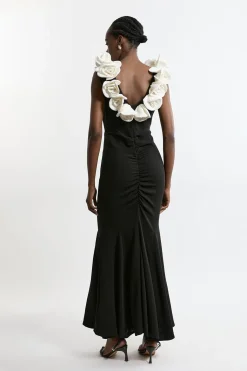 Petite Rosette Drama Maxi Dress