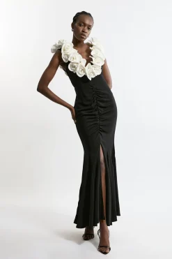 Petite Rosette Drama Maxi Dress