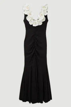 Petite Rosette Drama Maxi Dress