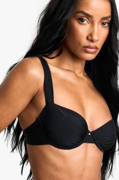boohoo Petite Swimwear Essentials Haut de Bikini Balconette<Femme Maillots De Bain|Tenues De Plage