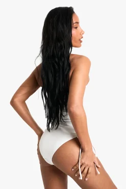 boohoo Petite Swimwear Essentials Maillot de Bain à Fronces<Femme Maillots De Bain|Tenues De Plage