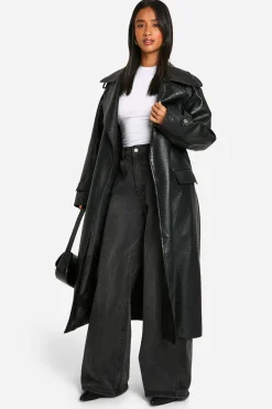 Petite Trench-coat en synthétique crocodile