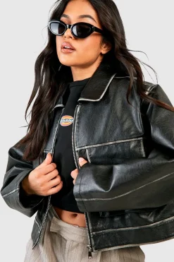 boohoo Petite - Veste style vintage<Femme Perfectos|Vestes & Manteaux