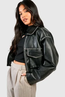boohoo Petite - Veste style vintage<Femme Perfectos|Vestes & Manteaux