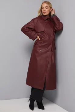 Petit Imperméable Coupe A avec Pli Creux Inversé au Dos