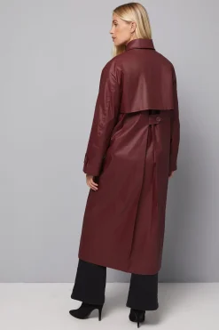 Petit Imperméable Coupe A avec Pli Creux Inversé au Dos