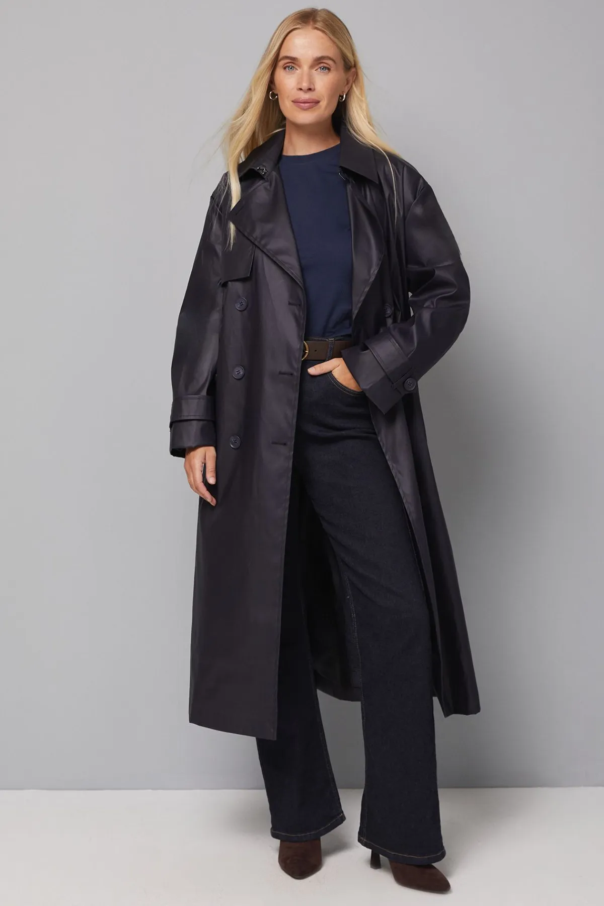 Wallis Petit Imperméable Trapèze avec Pli Creux Inversé au Dos<Femme Vestes & Manteaux