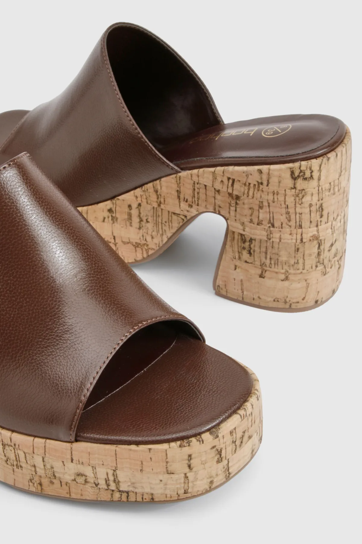 boohoo Platform Cork Mule Wedges< Chaussures Festives|Chaussures À Talons