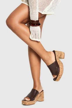 boohoo Platform Cork Mule Wedges< Chaussures Festives|Chaussures À Talons