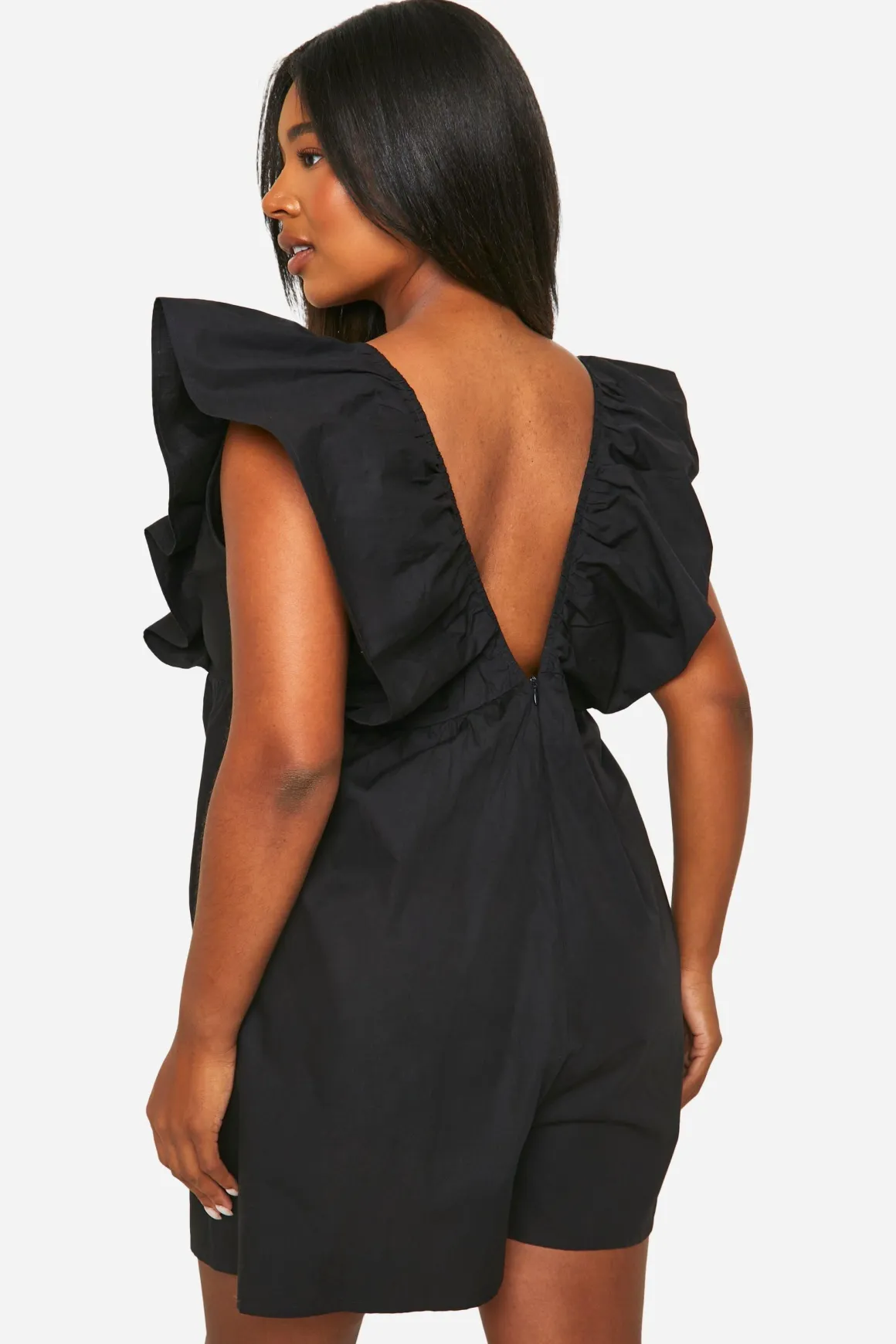 Playsuit en coton avec détail nœud