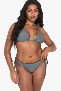 Plus Bas de Bikini Triangle pour Tailles Plus à Nouer sur le Côté