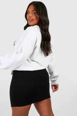 Plus Basic Jersey Mini Skirt