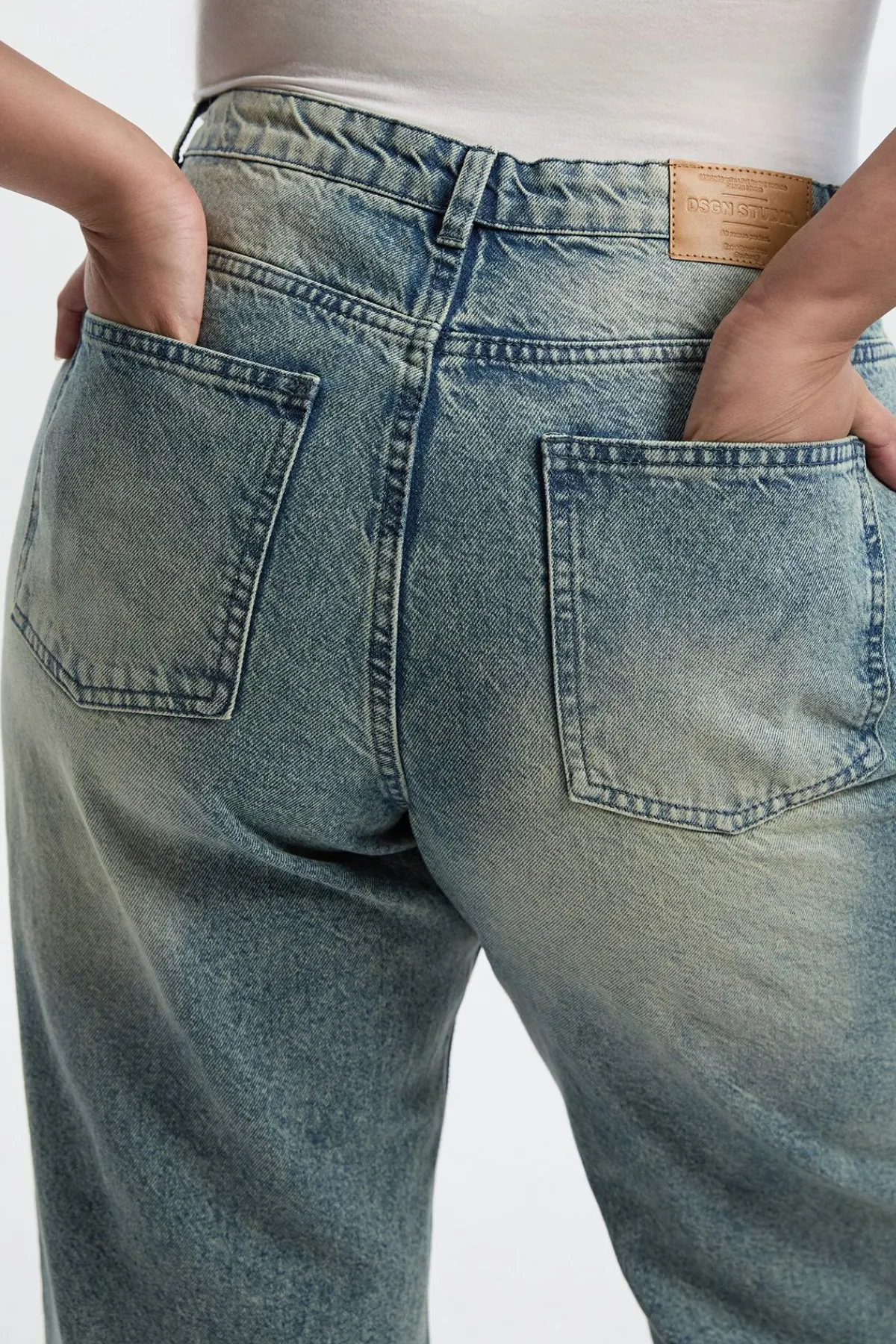 boohoo Plus Basics Jean Boyfriend Taille Haute<Femme Denim|Jeans