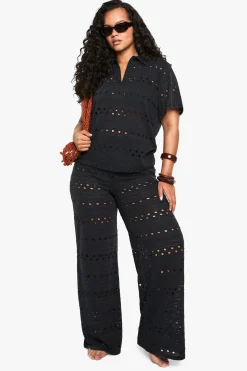Plus Beach Pantalon de plage à jambes larges