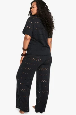 Plus Beach Pantalon de plage à jambes larges