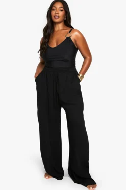 Plus Beachwear Essentials Pantalon à jambes larges