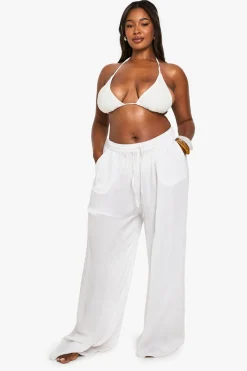 Plus Beachwear Essentials Pantalon à Jambe Larges