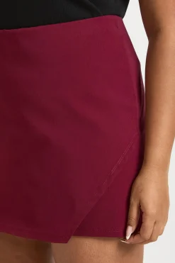Plus Bengaline enveloppant jupe-short