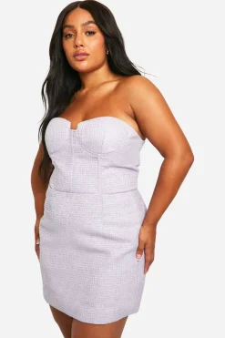 Plus Boucle Jupe Mini