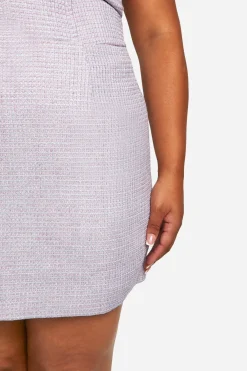 Plus Boucle Jupe Mini