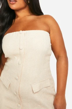 Plus Boucle Mini Shift Dress